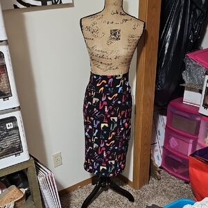 Nwt Colorful Shoe Patterned Lularoe Cassie. Size 3x